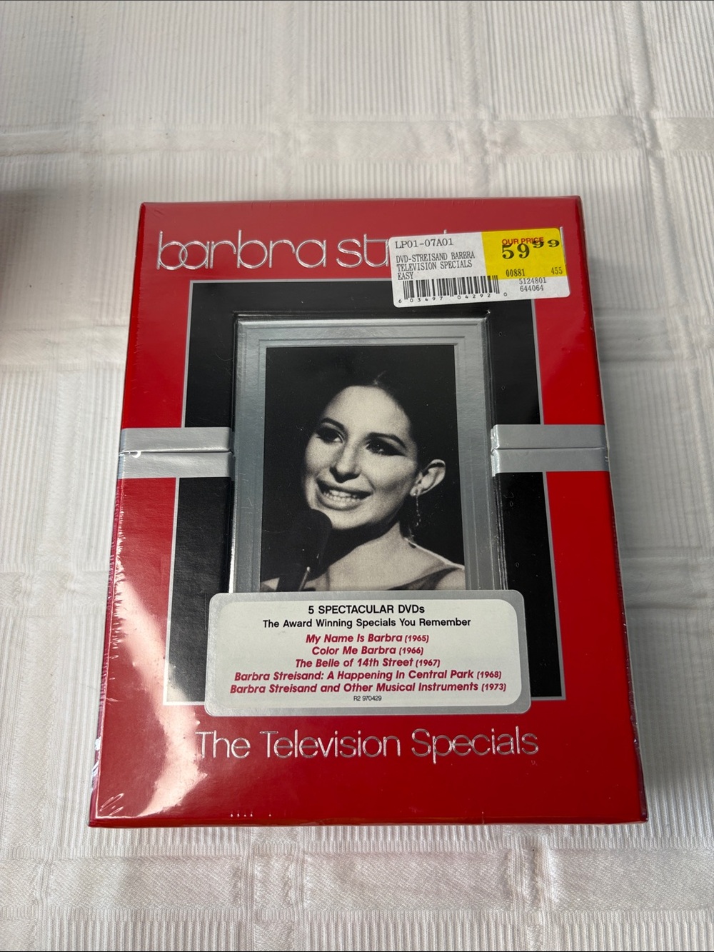Barbra Streisand The Television Specials DVD Set - Red & Black